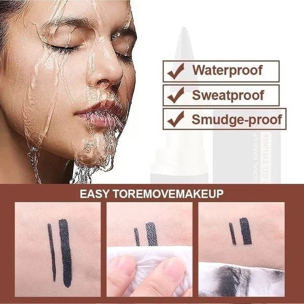 Matter Eyeliner Wasserfest - 12h Langanhaltend Schwarz Kajal