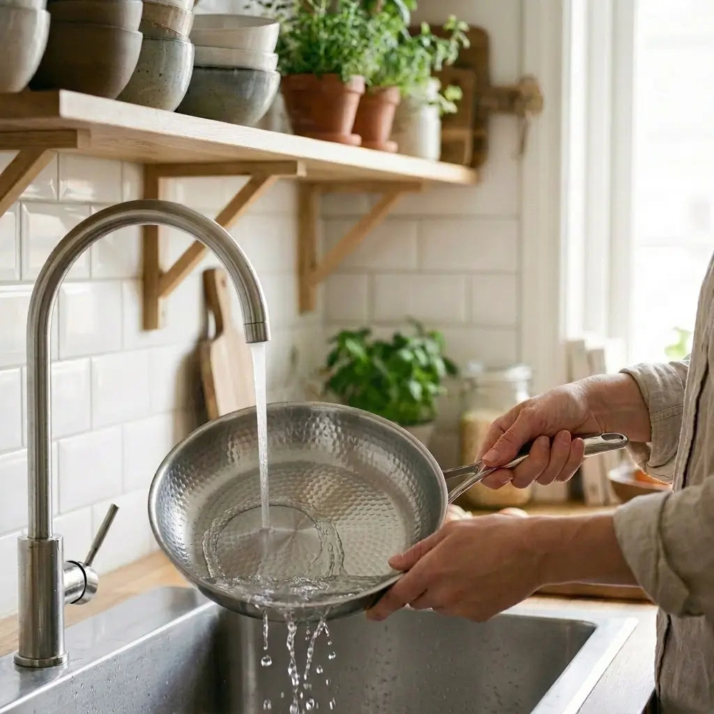 Pfanne gehämmert – beschichtungsfrei, PTFE- und PFAS-frei