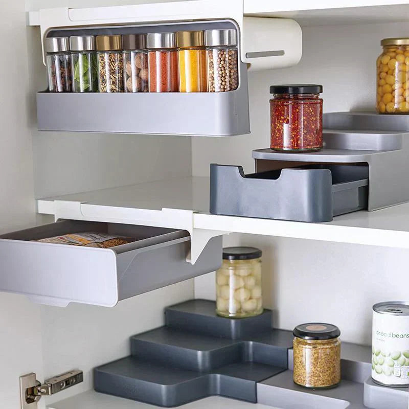 Gewürzregal ohne Bohren – Küchen-Organizer für bis zu 8 Gläser