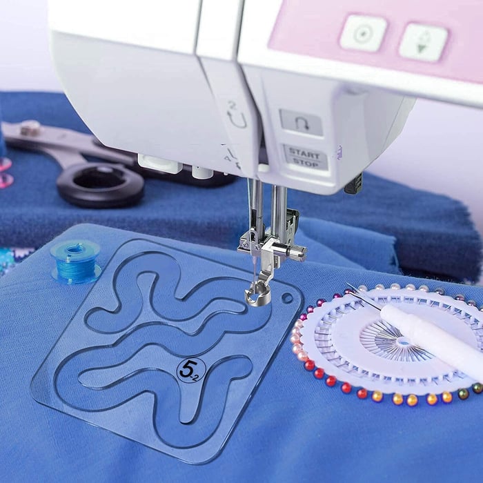 Nähschablonen Set 12-teilig - Transparente Acryl Quilting Schablonen