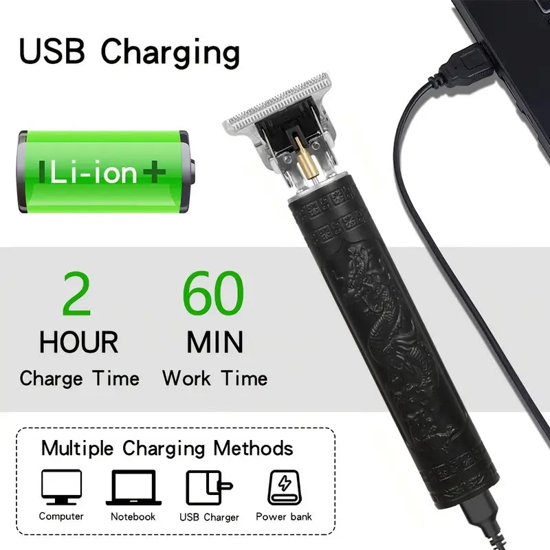 Bart- und Haarschneider Set Kabellos - 3in1 Trimmer USB Aufladbar