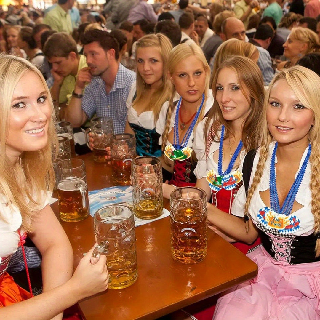 Oktoberfest Halsketten Set mit bayerischen Anhängern – 21 Stück