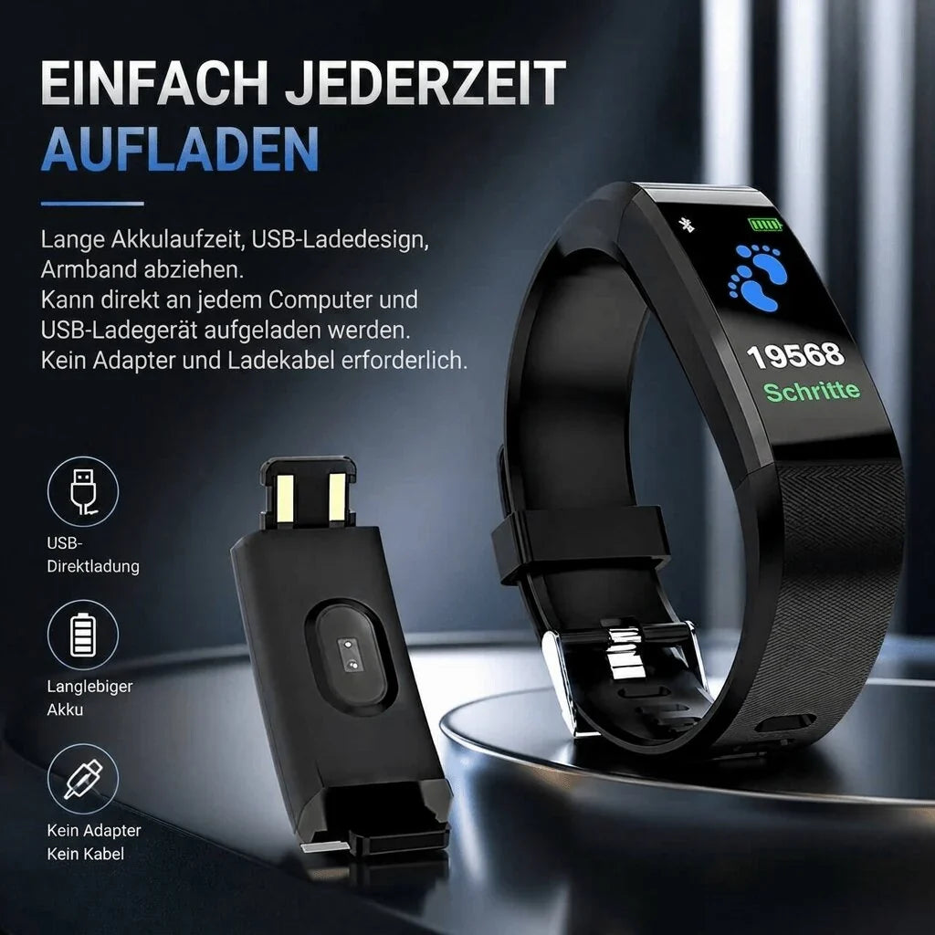 Smartwatch mit großem Display – einfach ablesbar für Senioren