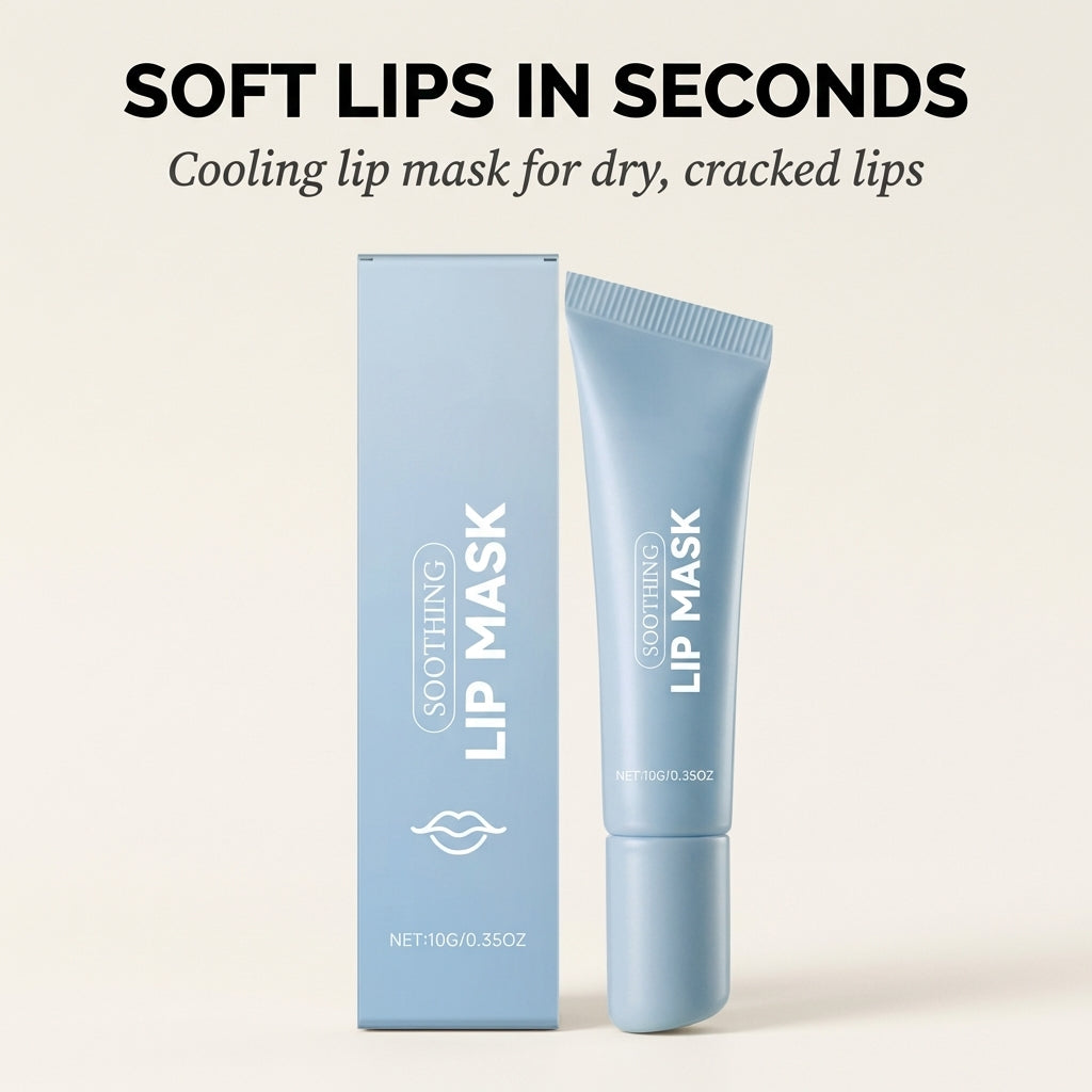 Kühlende Lippenmaske mit Menthol für intensive Feuchtigkeitspflege