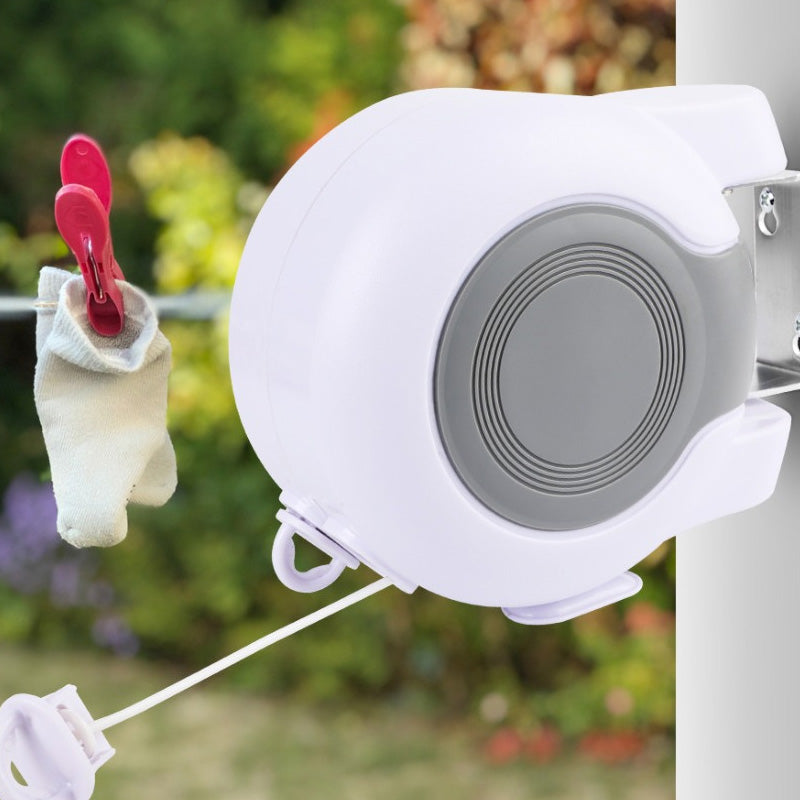 Einziehbare Wäscheleine 2×15m – Platzsparend für Innen & Außen