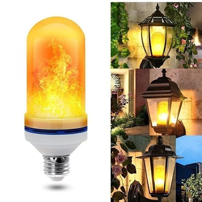 LED Flammen Glühbirne E26 - Flammeneffekt Leuchtmittel für Atmosphäre