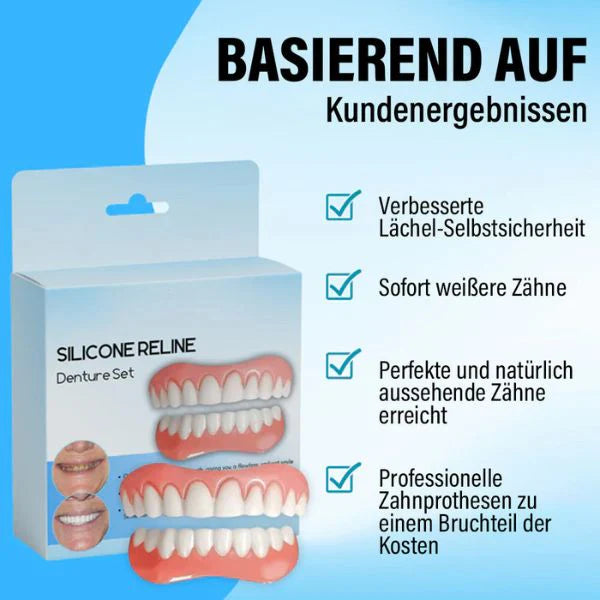 Silikon Zahnprothesen Reline Set - Universelle Prothesen Anpassung