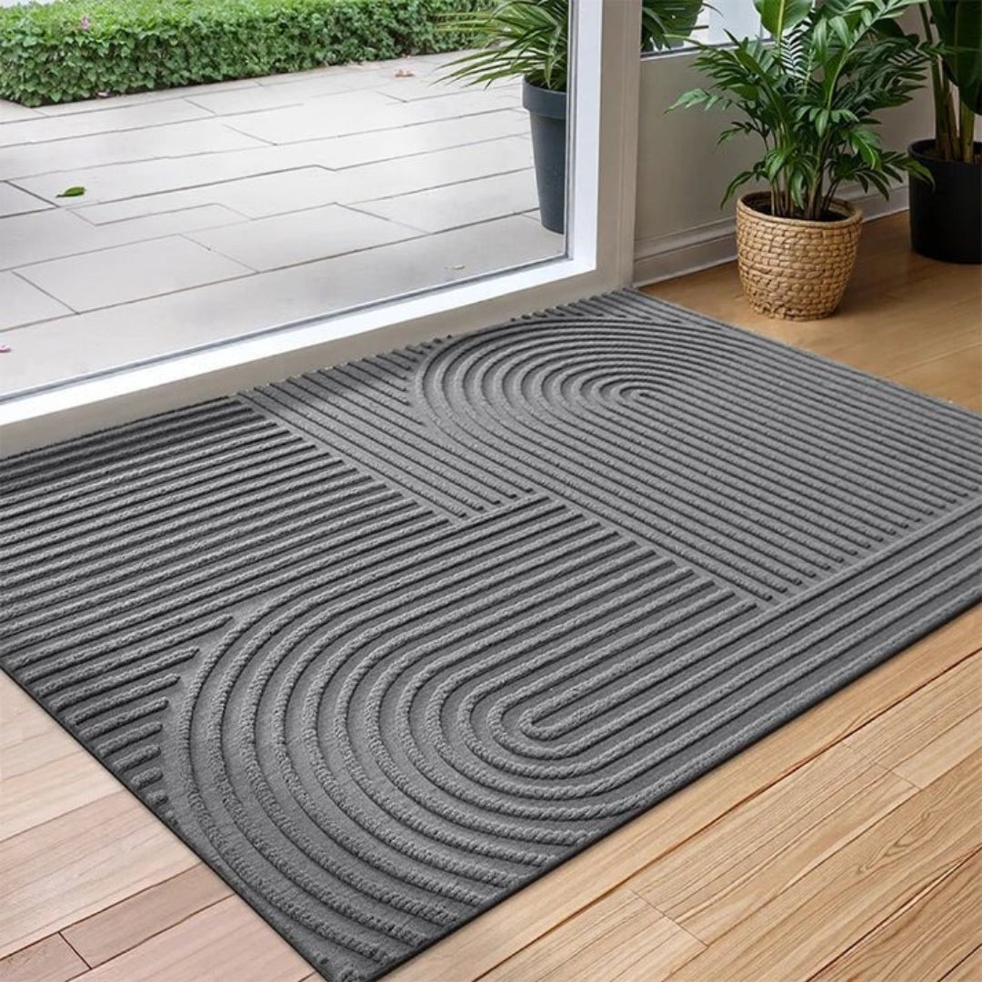 Fußmatte mit geometrischem Muster und rutschfester Unterseite
