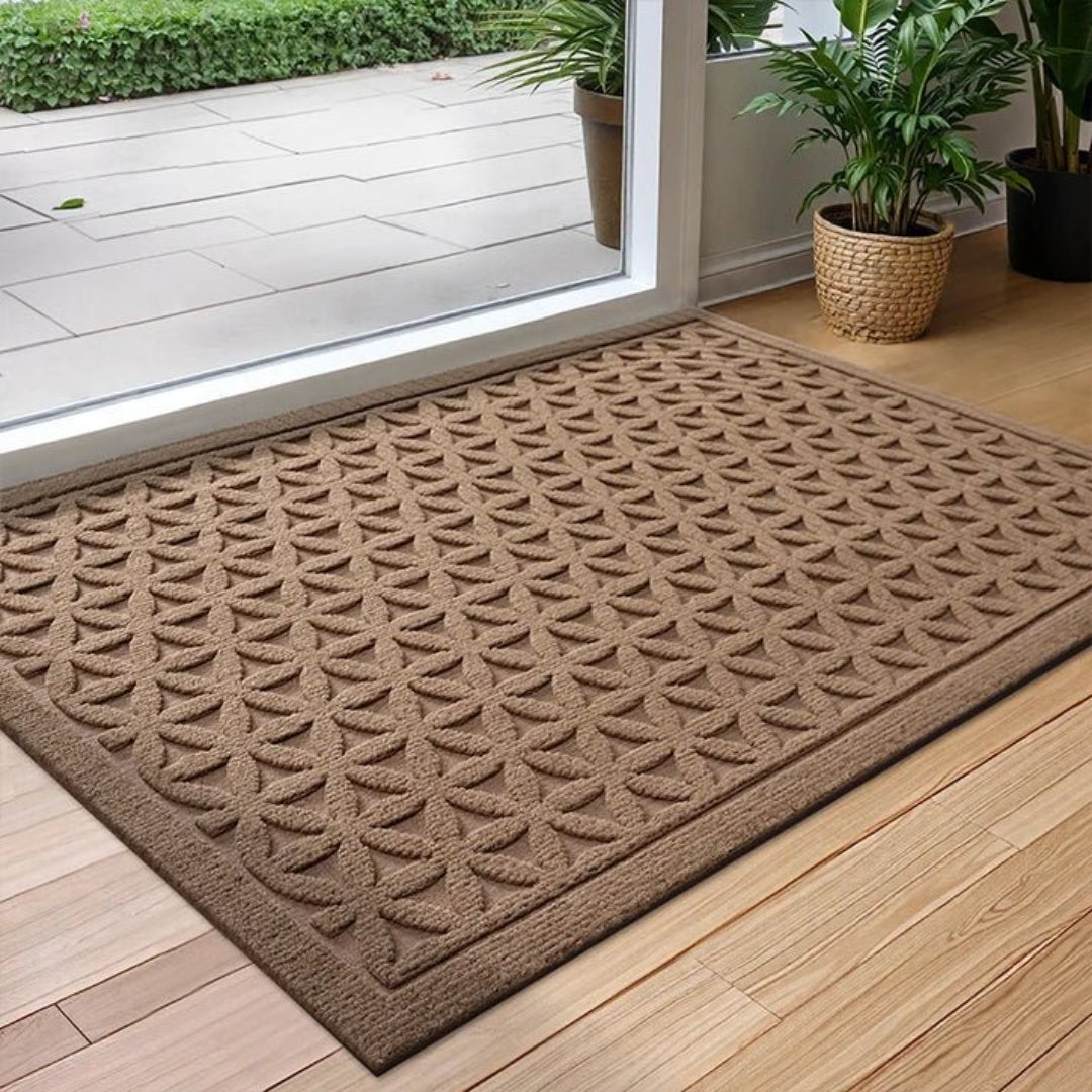 Fußmatte mit geometrischem Muster und rutschfester Unterseite