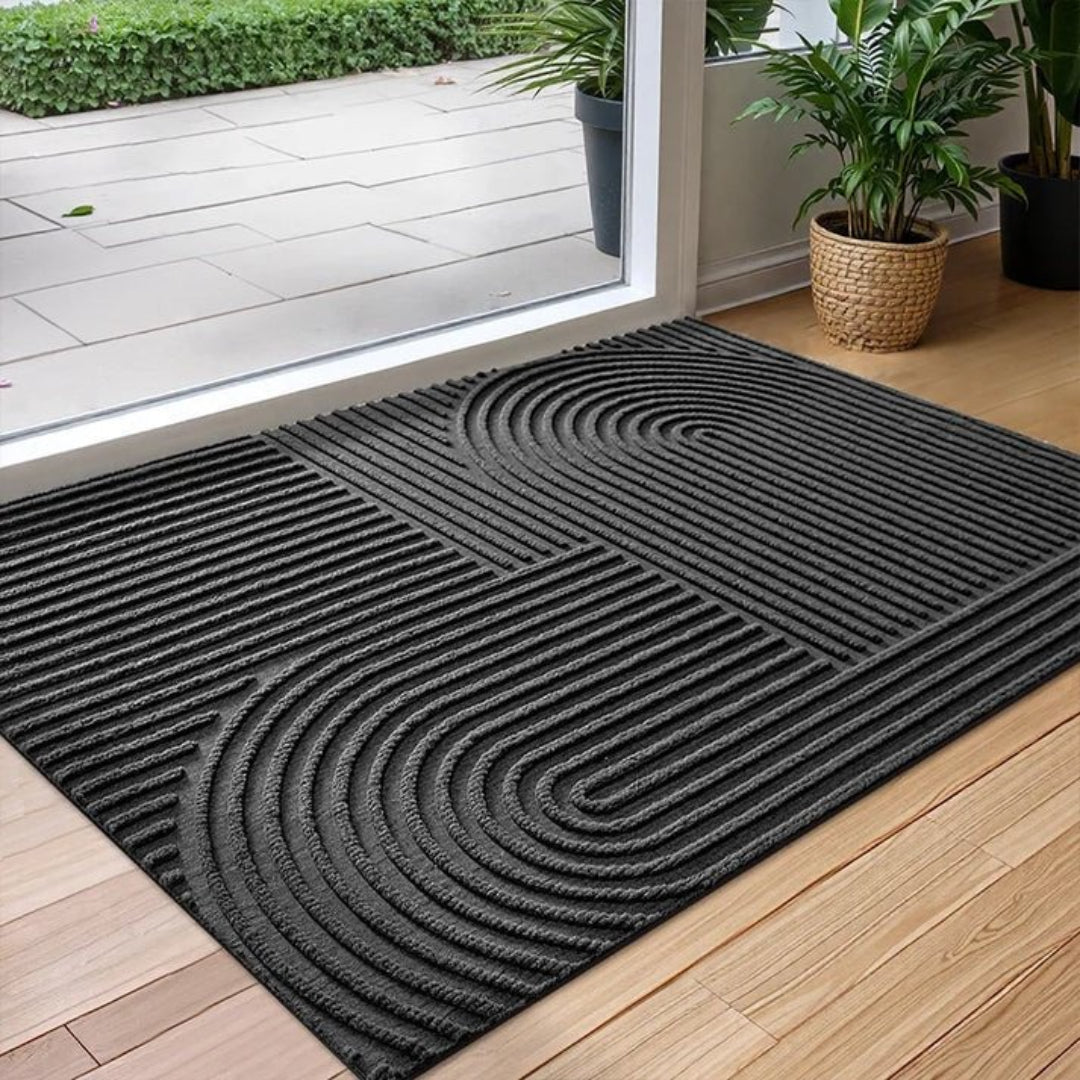 Fußmatte mit geometrischem Muster und rutschfester Unterseite