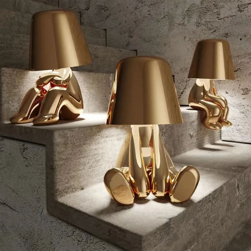 Dimmbare LED Tischleuchte aus Metall und Acryl – modernes Design