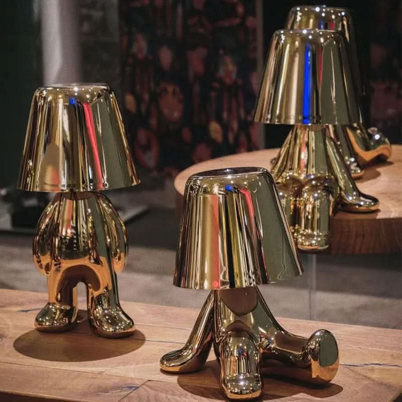 Dimmbare LED Tischleuchte aus Metall und Acryl – modernes Design