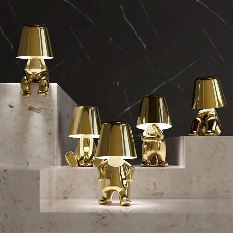 Dimmbare LED Tischleuchte aus Metall und Acryl – modernes Design