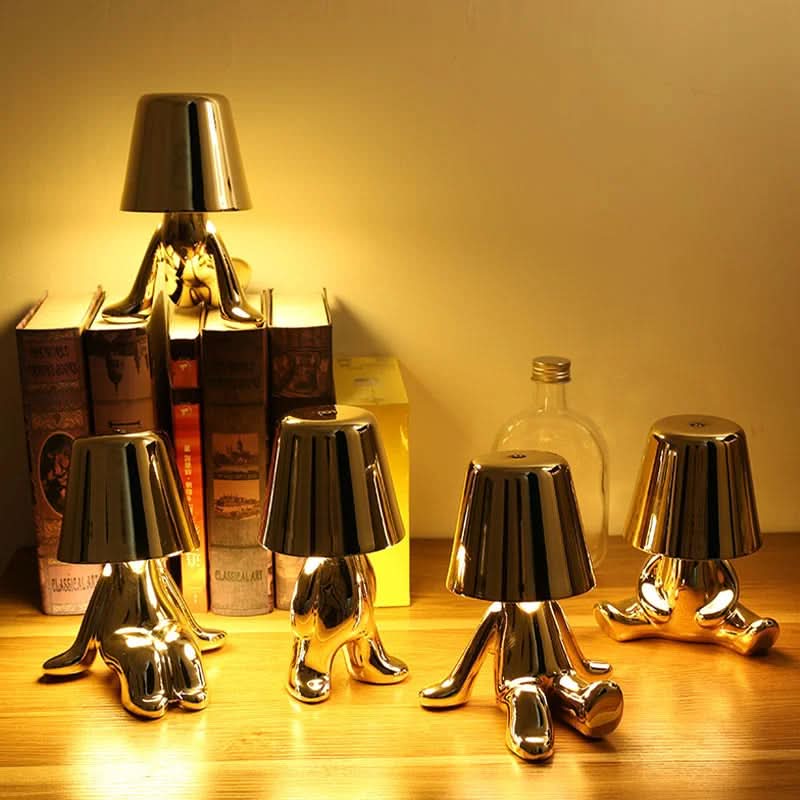 Dimmbare LED Tischleuchte aus Metall und Acryl – modernes Design