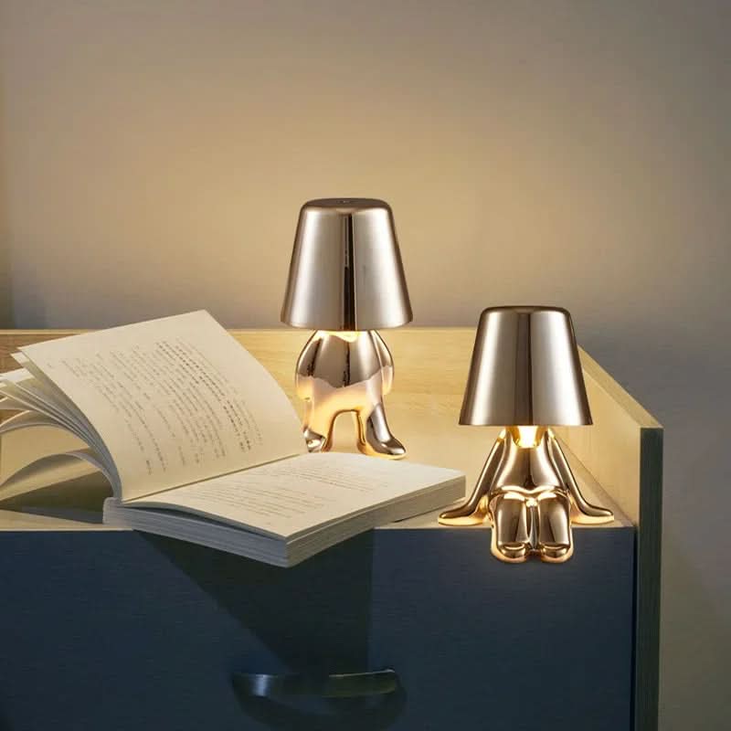 Dimmbare LED Tischleuchte aus Metall und Acryl – modernes Design