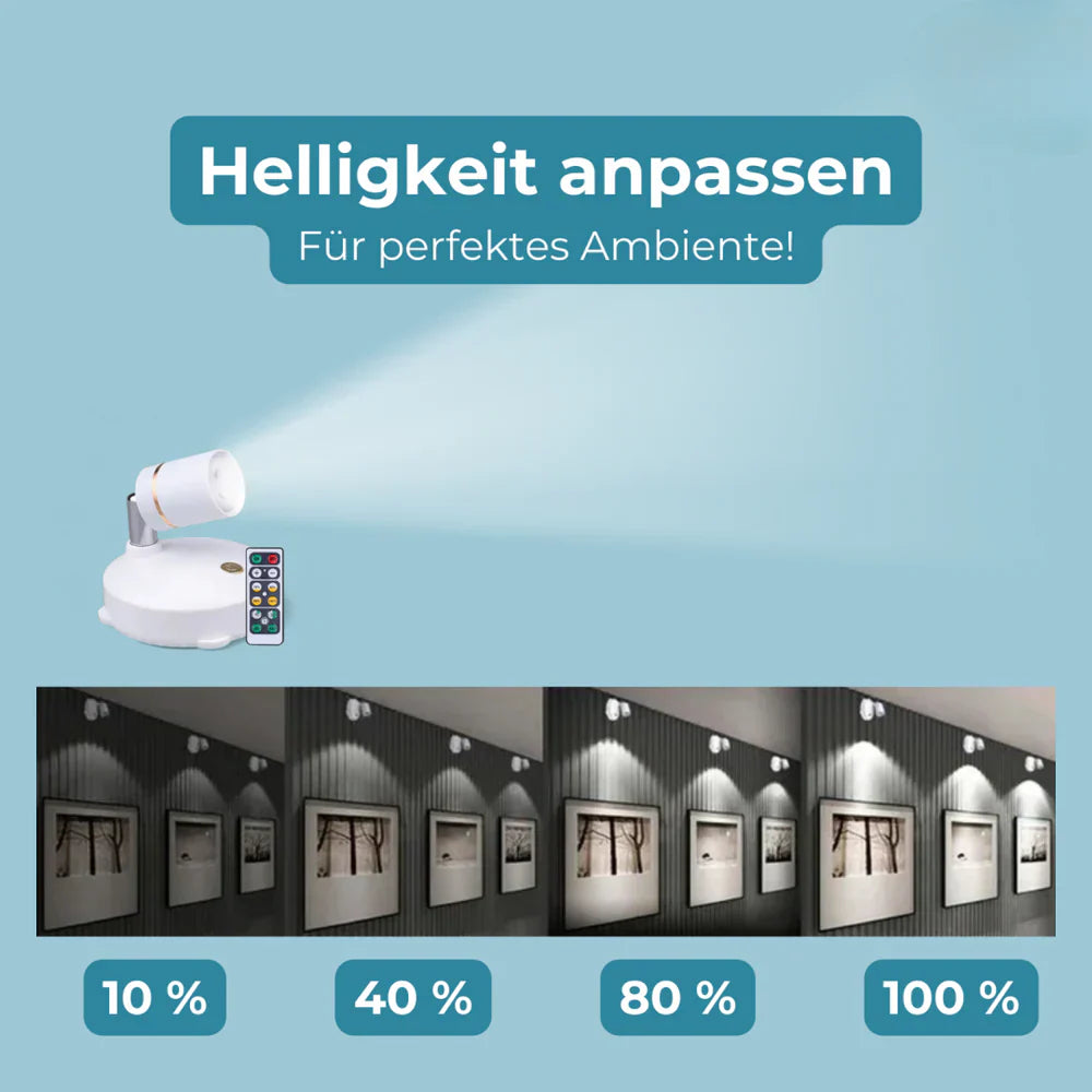 Kabellose LED-Leuchte mit Fernbedienung und Dimmer