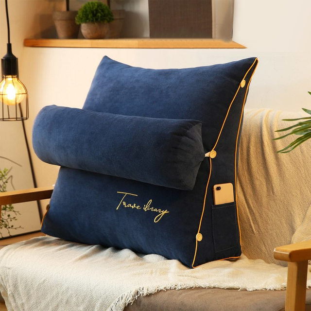Dreieckiges Rückenkissen – Ergonomische Rückenunterstützung für Bett, Sofa und
