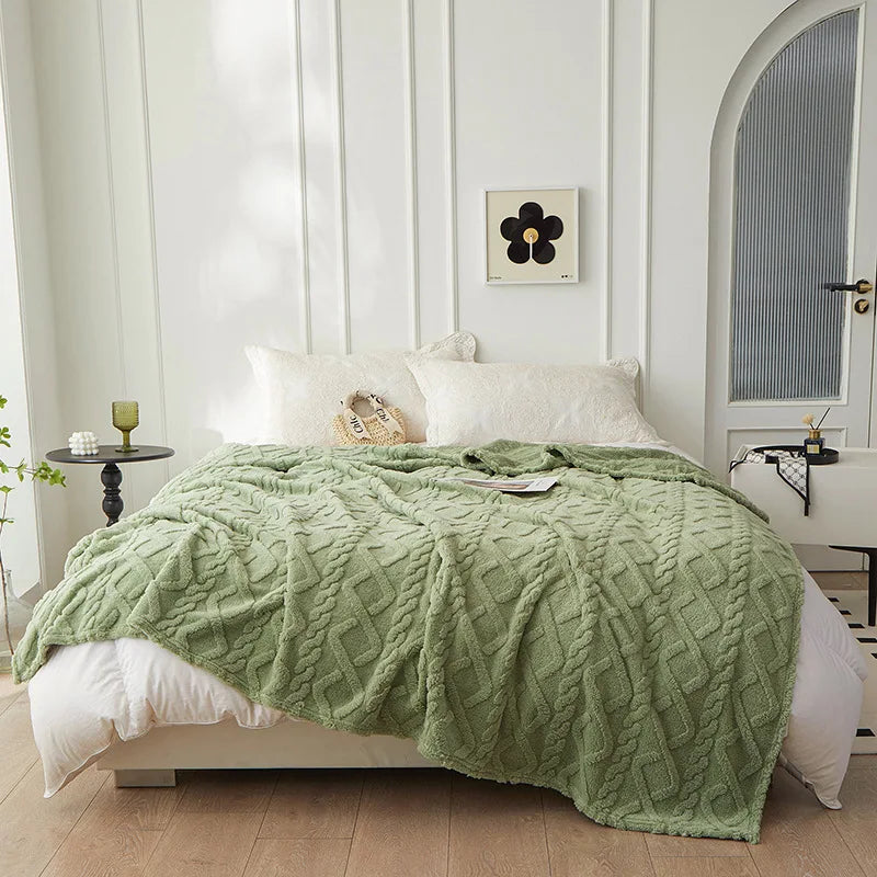 Wendedeck Lammwolle Flanell – beidseitig wärmende Kuscheldecke