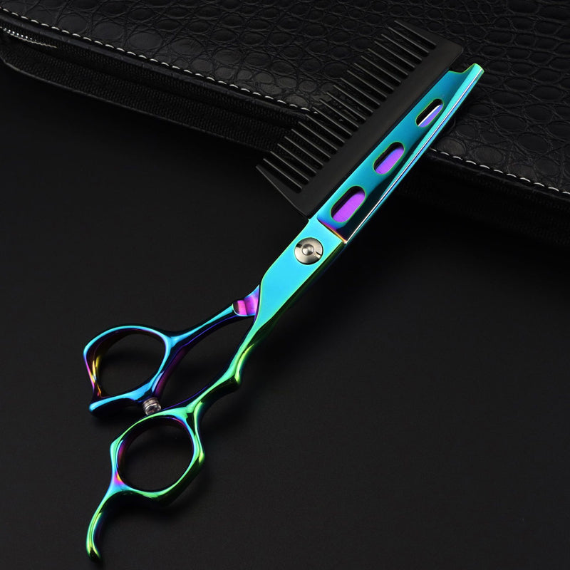 Professionelle Haarschere mit japanischem Kohlenstoffstahl – ergonomisch & präzi