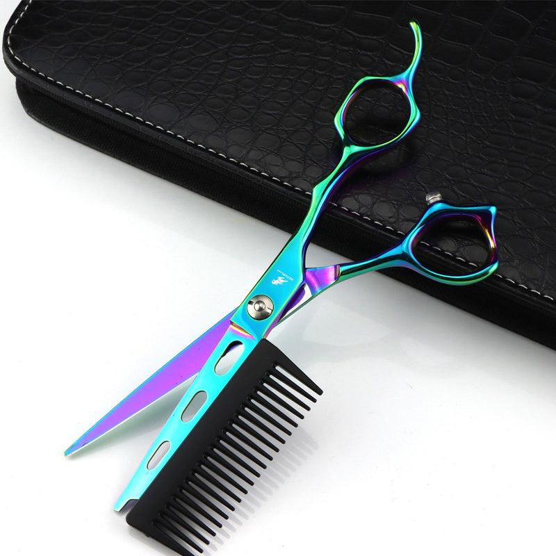 Professionelle Haarschere mit japanischem Kohlenstoffstahl – ergonomisch & präzi