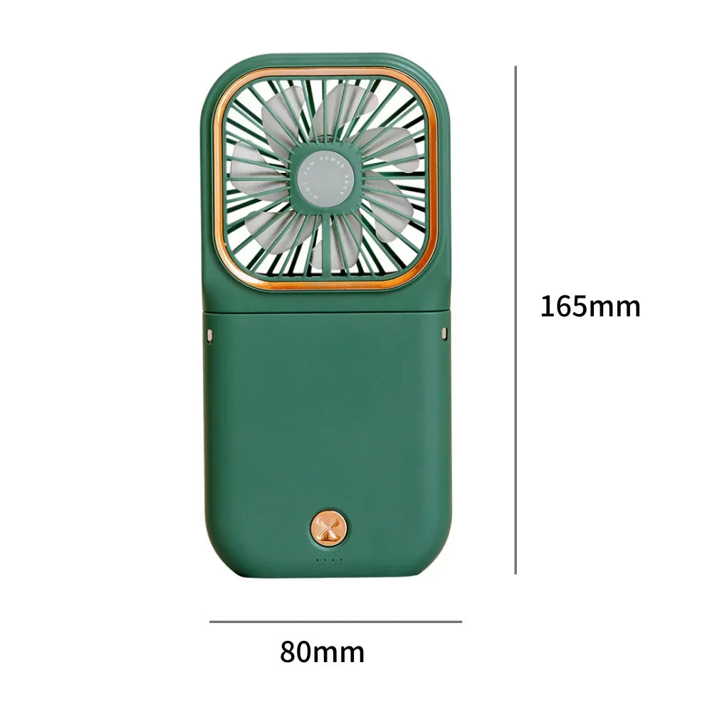 Faltbarer Handfächer Wiederaufladbar – 3000 mAh Akku, 3 Stufen