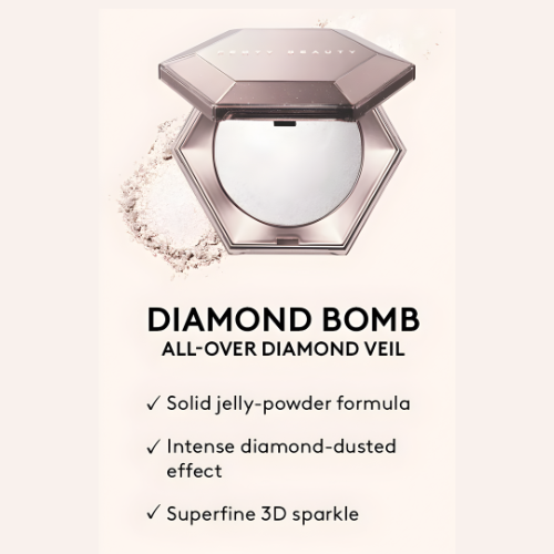 Highlighter für Gesicht und Körper - Gel zu Puder Formel mit Diamant Glow
