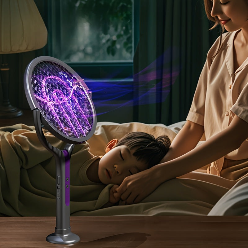 Elektrischer Insektenschläger mit UV-Licht & ausziehbarem Griff