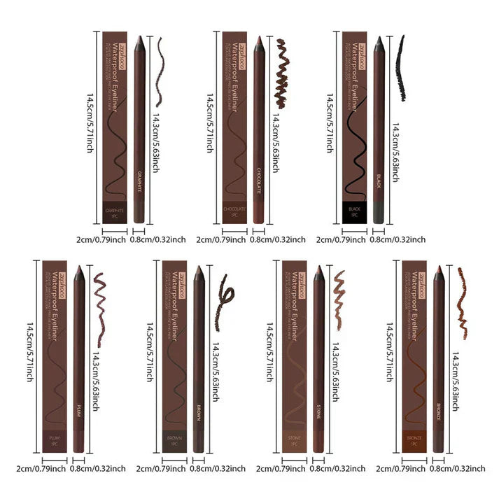 Wasserfester Gel-Eyeliner – Langanhaltend & Verwischfest in 12 Farben
