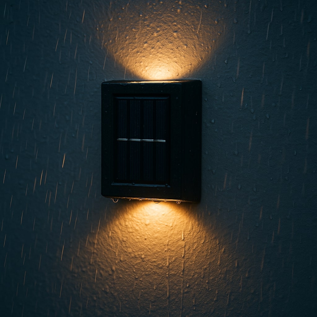 LED Solar-Wandleuchten Außen – Warmweiß, IP65, Kabellos
