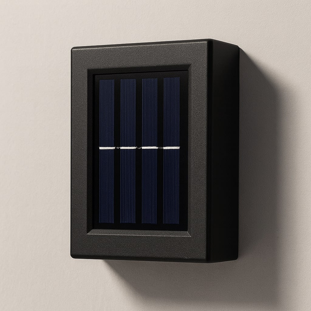 LED Solar-Wandleuchten Außen – Warmweiß, IP65, Kabellos