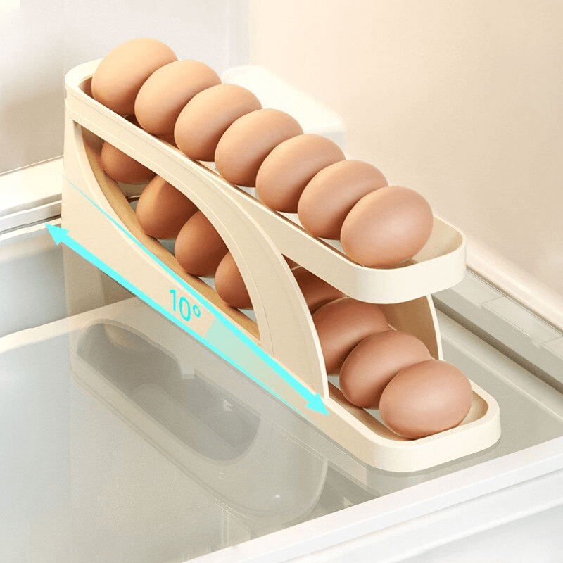 Eierhalter mit automatischer Rollfunktion für den Kühlschrank