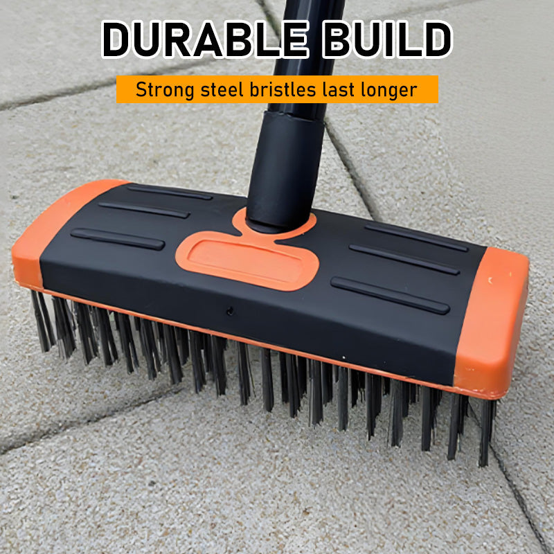 Fugenbürste 3-in-1 mit verstellbarem Griff - Terrassenreinigung