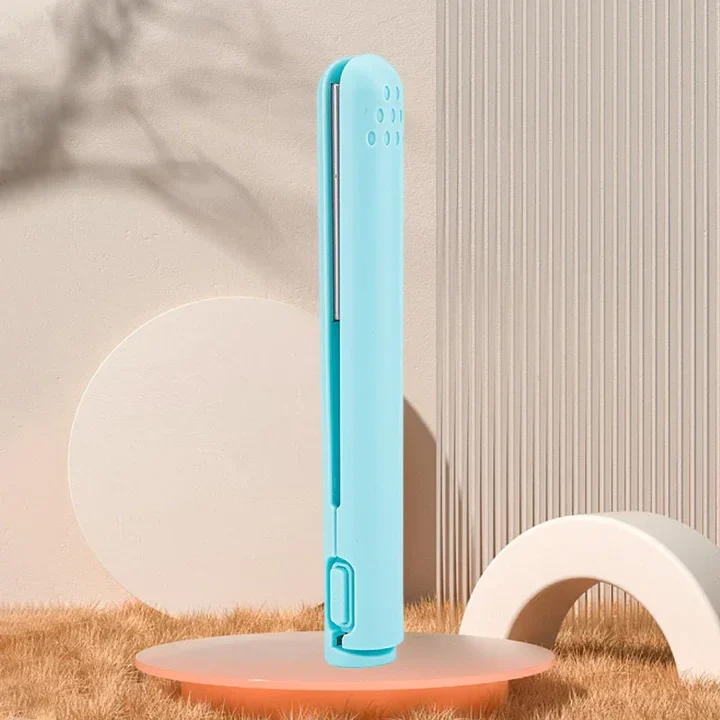 Mini Glätteisen Lockenstab 2in1 USB Keramik Reise Haarglätter