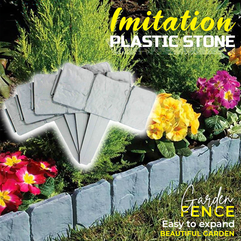 Flexible Gartenumrandung Steinoptik - Rasenkante Beetbegrenzung