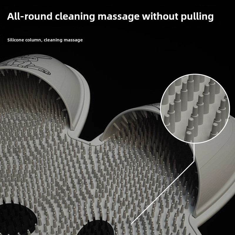 Fußmassage Matte für die Dusche mit Bürsten – Rutschfeste Fußpflege