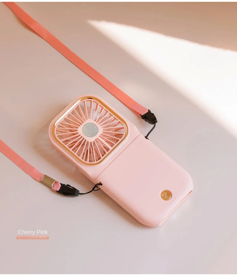 Faltbarer Handfächer Wiederaufladbar – 3000 mAh Akku, 3 Stufen