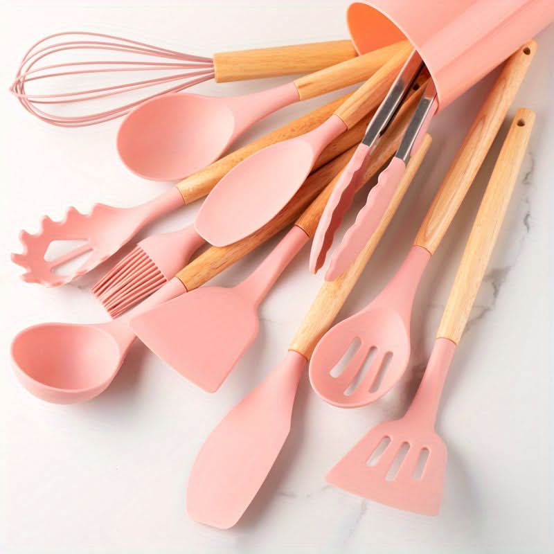 Silikon Küchenutensilien Set 12-teilig – hitzebeständig & BPA-frei