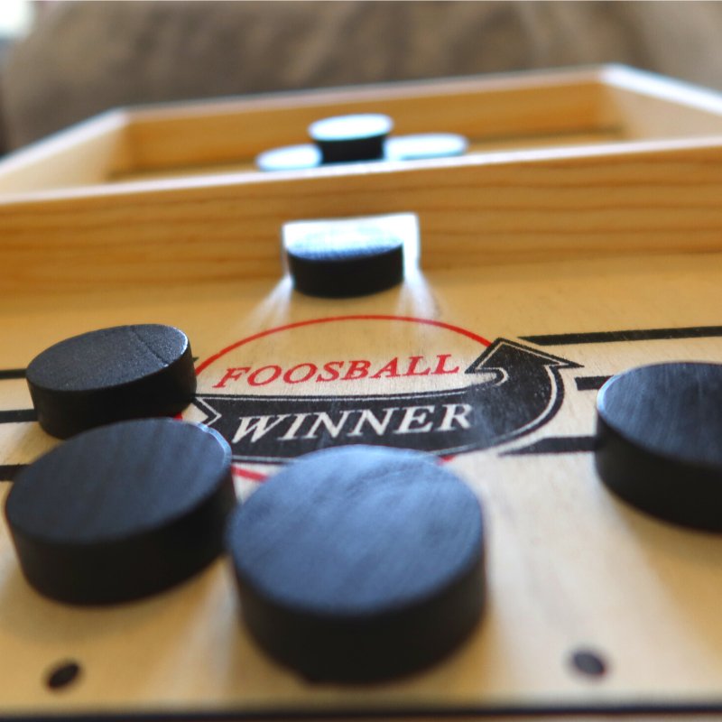 Geschicklichkeitsspiel Familie - Scheiben Duell Brettspiel für 2 Personen