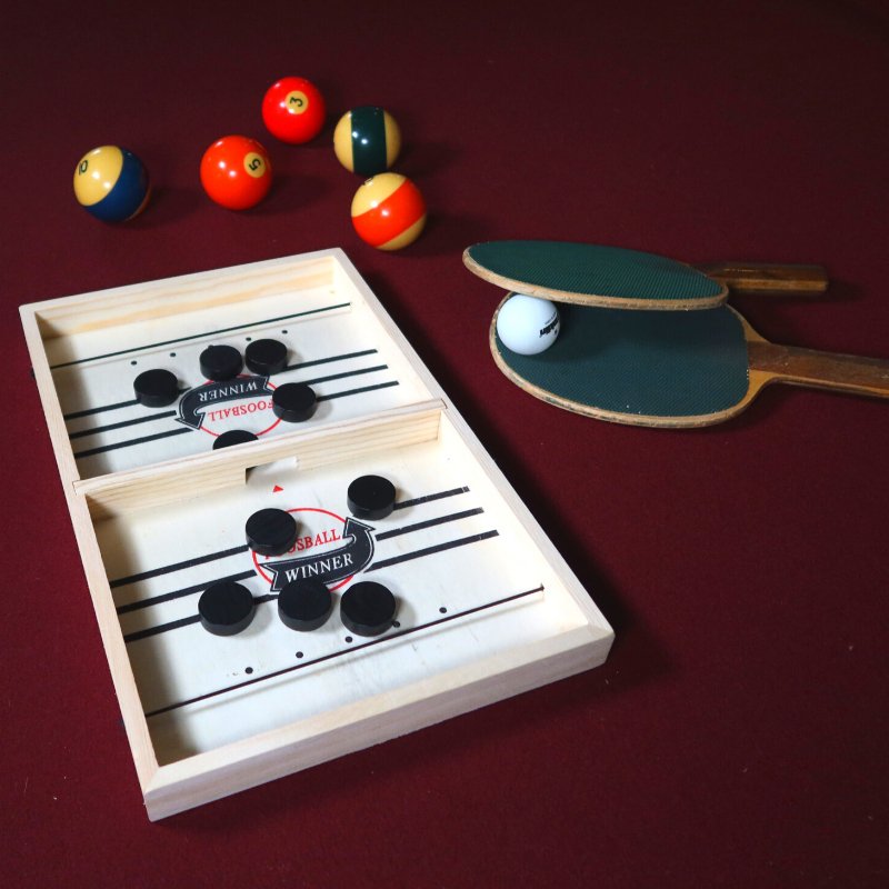 Geschicklichkeitsspiel Familie - Scheiben Duell Brettspiel für 2 Personen