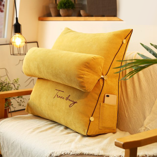 Dreieckiges Rückenkissen – Ergonomische Rückenunterstützung für Bett, Sofa und