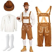 Herren Lederhosen-Set im bayerischen Trachtenstil für Oktoberfest