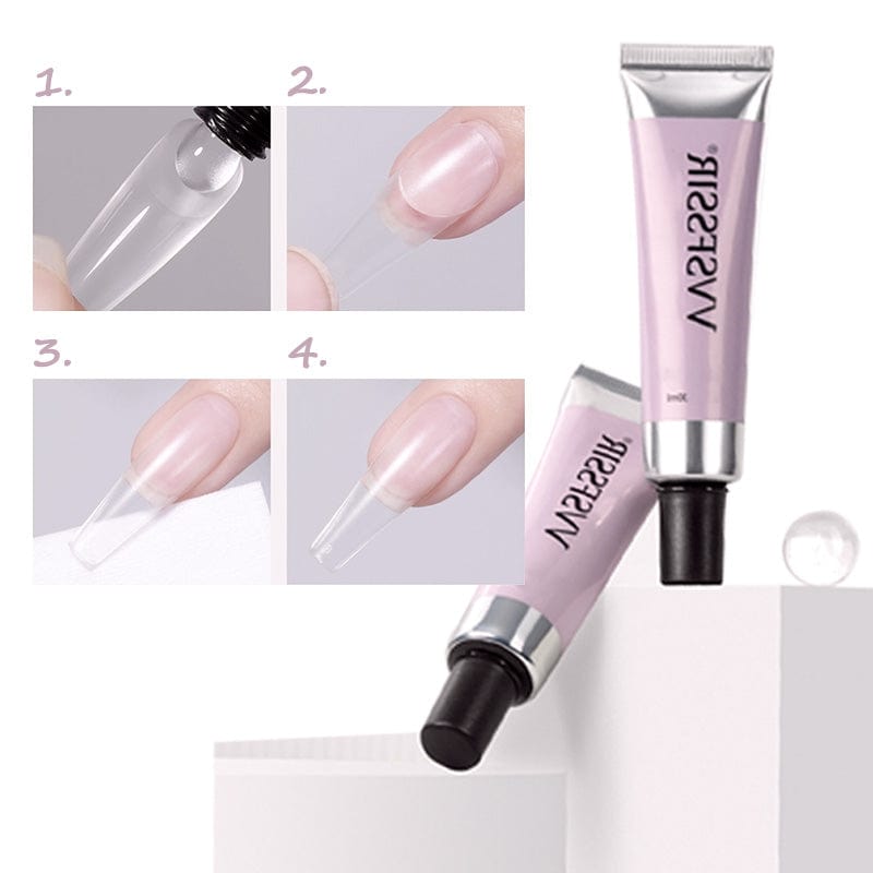 Nail Art Set 3-in-1 mit UV Lampe - Nagelkleber & Entferner für Zuhause