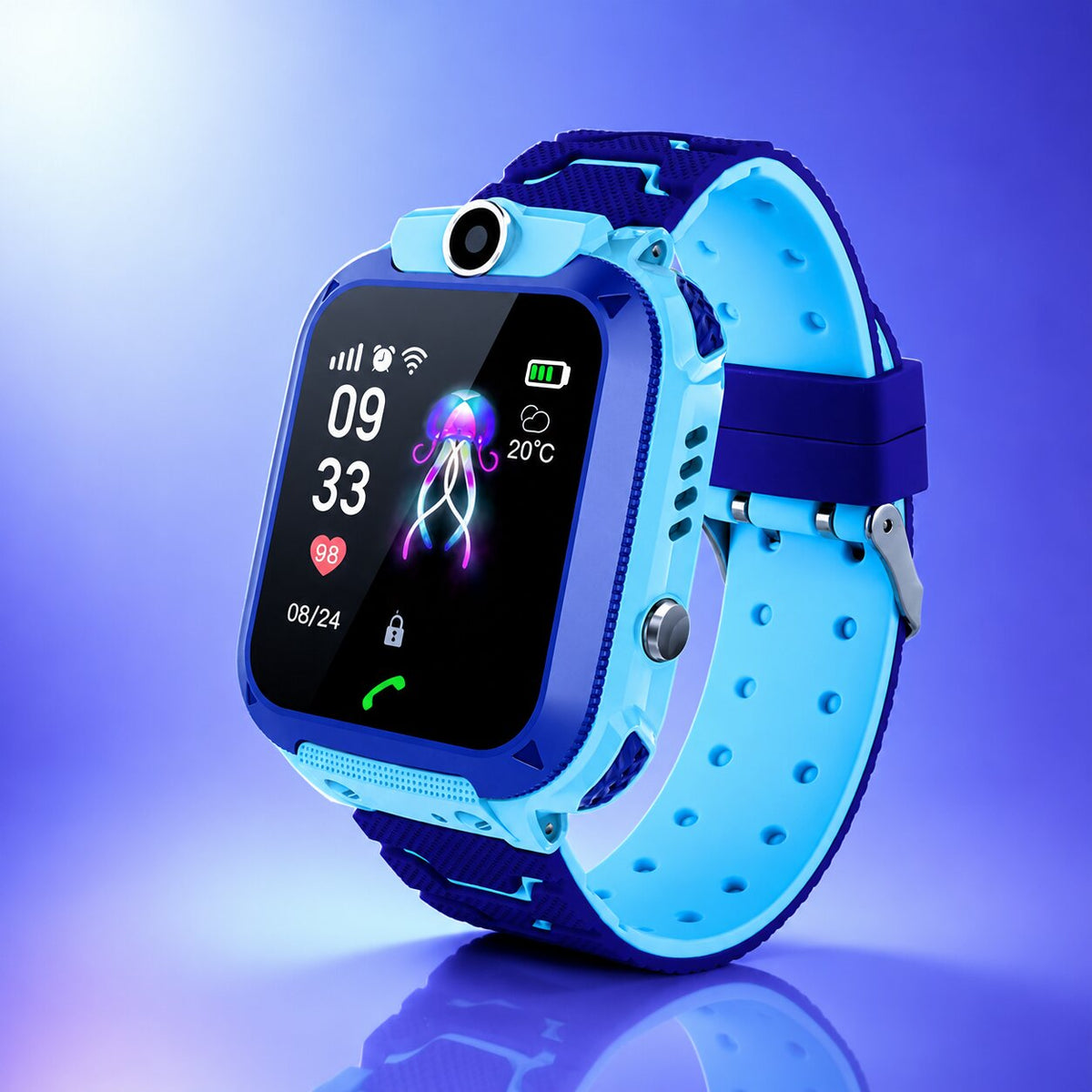 Kinder Smartwatch mit GPS Ortung, Telefon, SOS und Kamera