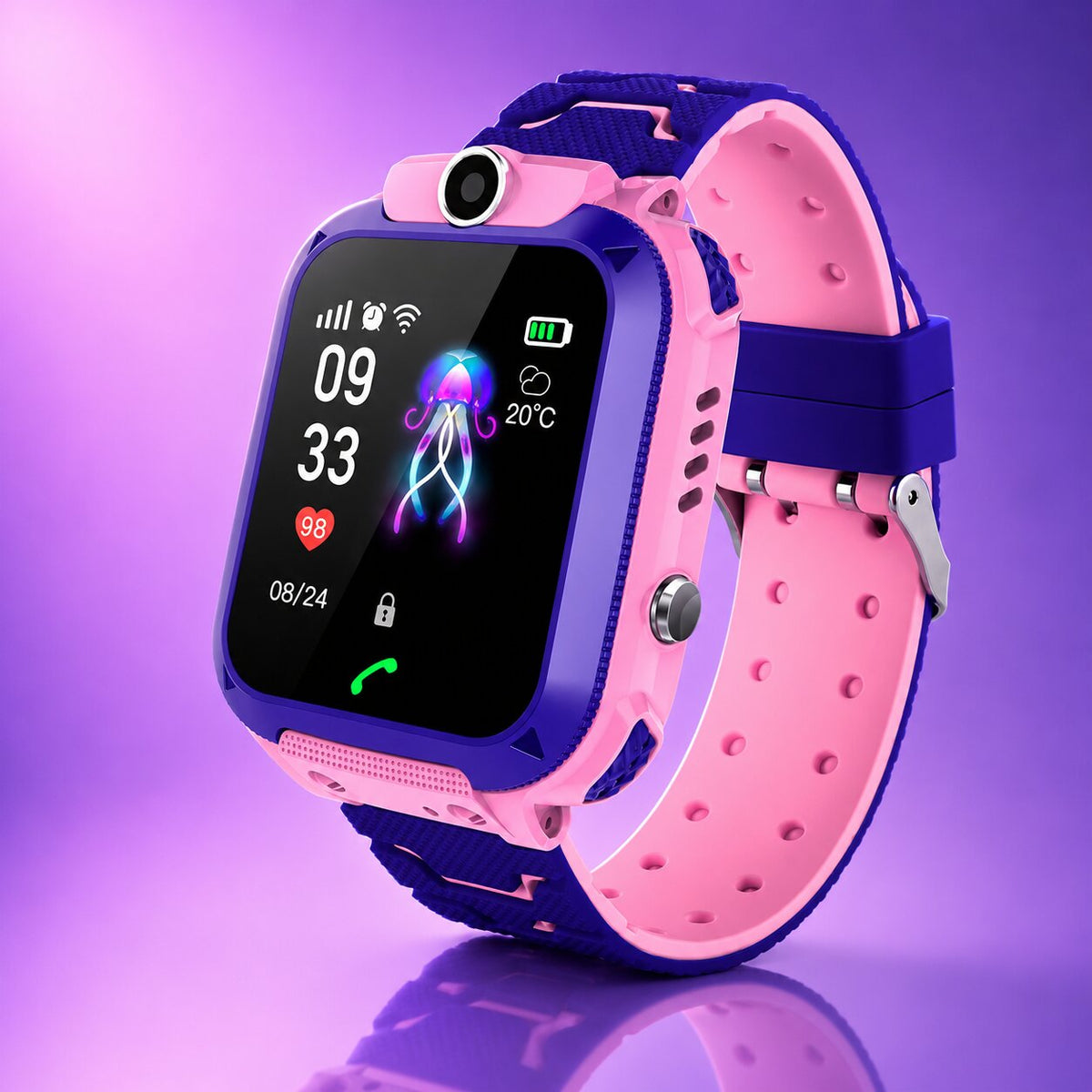 Kinder Smartwatch mit GPS Ortung, Telefon, SOS und Kamera
