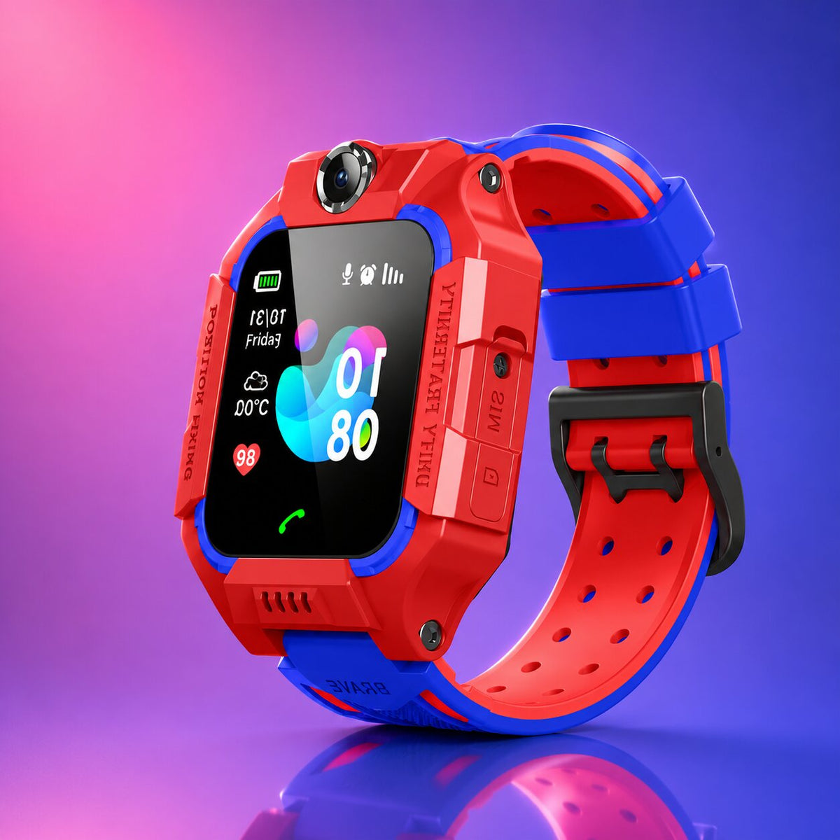 Kinder Smartwatch mit GPS Ortung, Telefon, SOS und Kamera