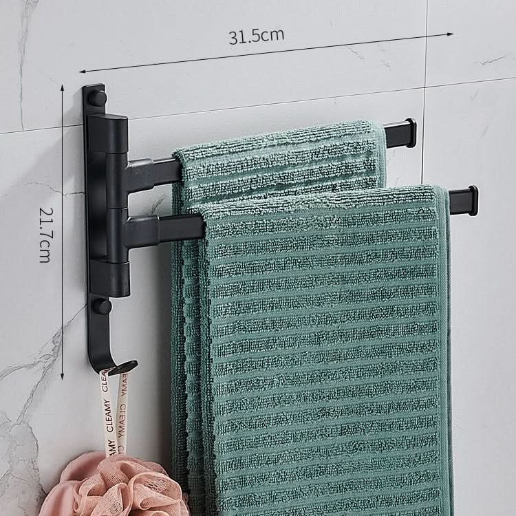 Handtuchhalter mit 2 Armen – platzsparend für die Wand
