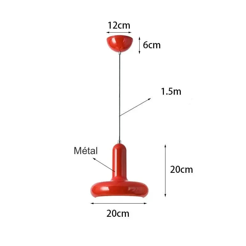 Minimalistische Pendelleuchte aus Metall – elegantes Design