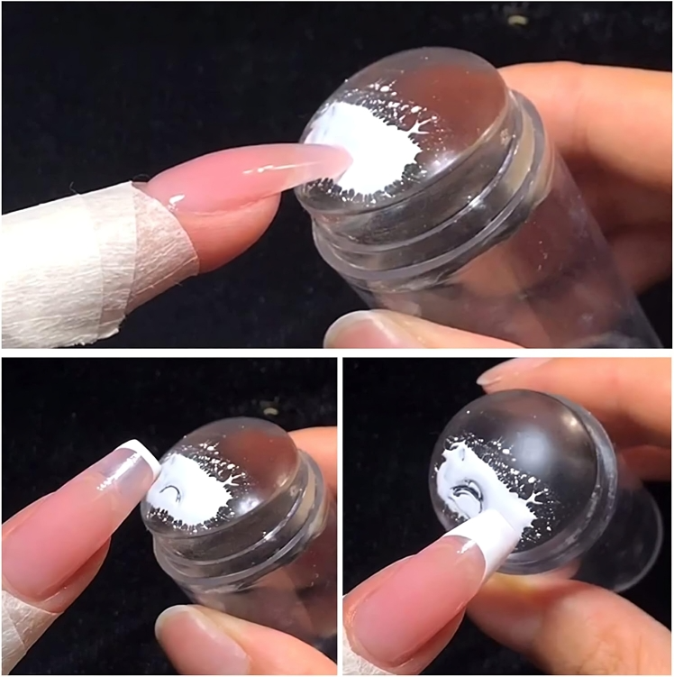 French Tip Nagelstempel Set - Maniküre Stempelset für perfekte Nägel