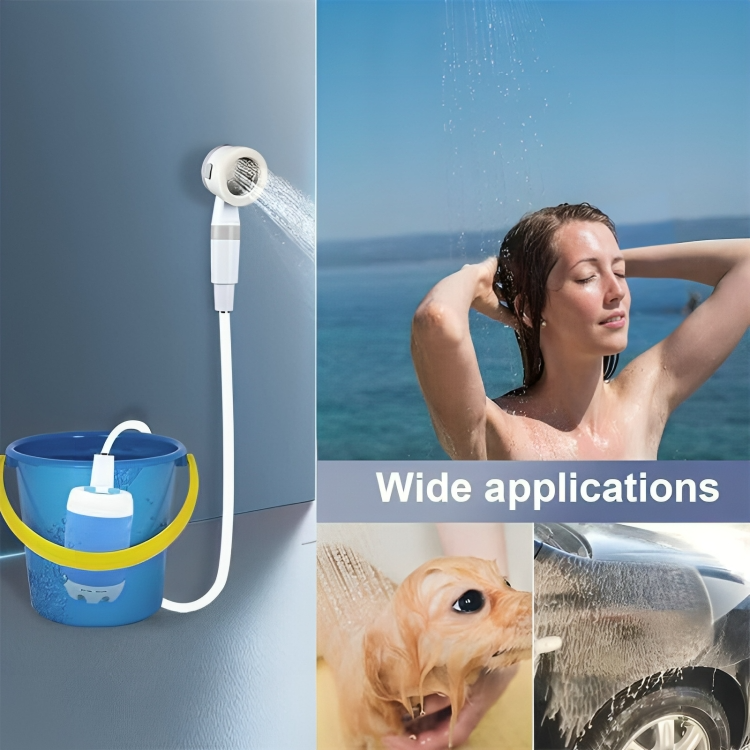 Tragbare Camping Dusche mit Akku - Mobile Outdoor Dusche kabellos