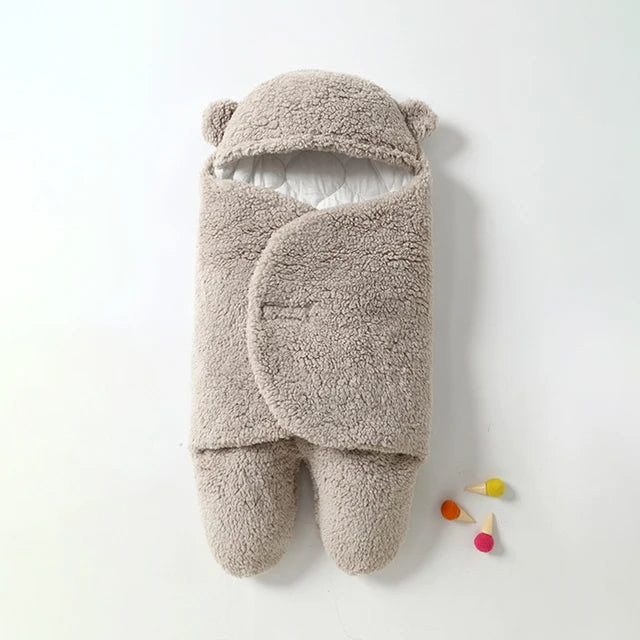 Baby Wickeldecke aus Sherpa - Weiche Babydecke für Neugeborene